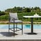 Armen Living Grand Outdoor Patio Bar Stool in Aluminum with Gray Cushions 840254332669 - alternate 7